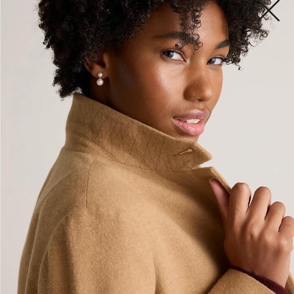Quince Italian Wool Blazer Small Warm Caramel | Quiet Luxury Tailored Jacket - Picture 11 of 11